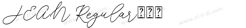 JEAN Regular字体转换